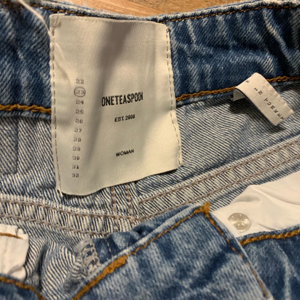 One Teaspoon High Rise Denim Short - Picture 3 of 5